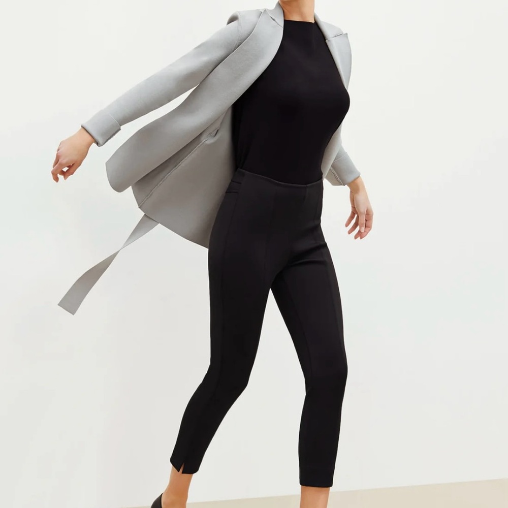 MM Lafleur Black Ankle Pants The Shaw Pant - Scuba.